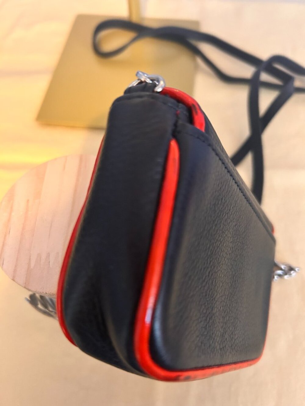 Brighton Black and Red Floral Gilly Flower Small Crossbody - Picture 6 of 8